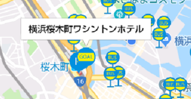 みなとみらいAI運行バスアプリ-行き先の設定