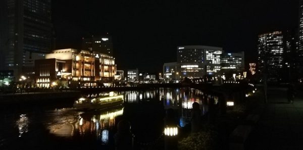 横浜みなとみらい汽車道から見える夜景