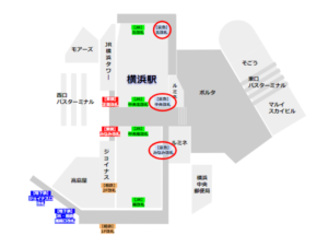 横浜駅 中央改札 行き先 京浜急行電鉄株式会社横浜駅 - 横浜市
