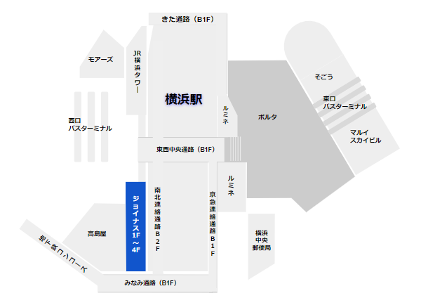 ジョイナス横浜の場所マップ