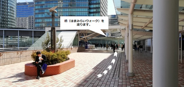 はまみらいウォーク前の通路