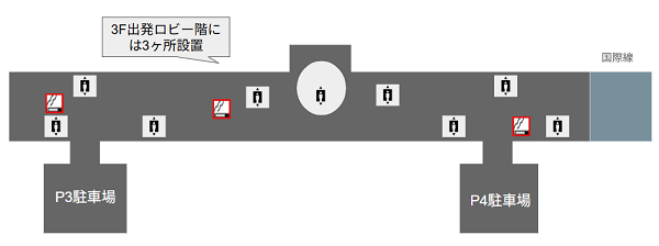 羽田空港第2ターミナルの喫煙所（3F）
